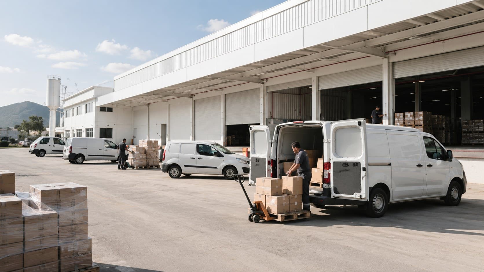 Carregamento de utilitários para distribuição